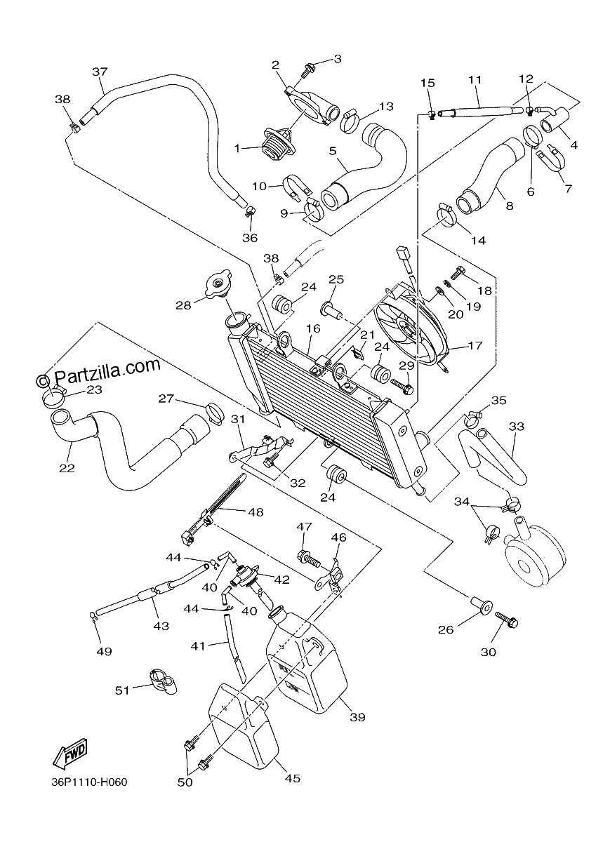 Diagrama de RADIATOR HOSE