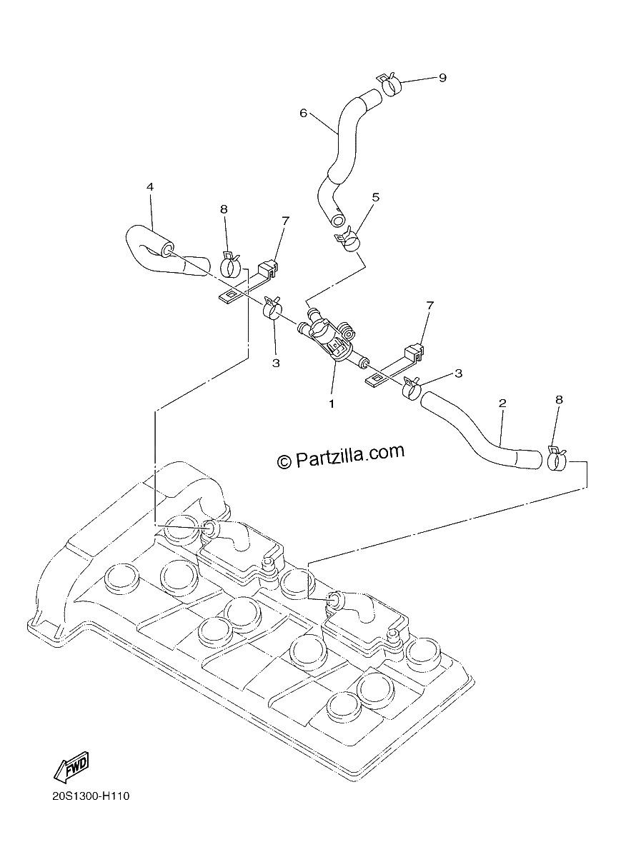 Diagrama de AIR INDUCTION SYSTEM