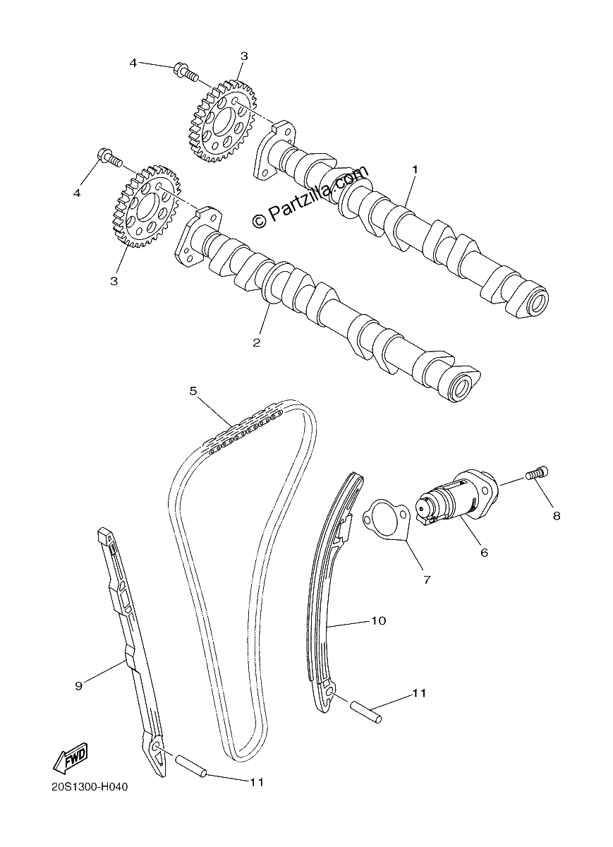 Diagrama de CAMSHAFT CHAIN