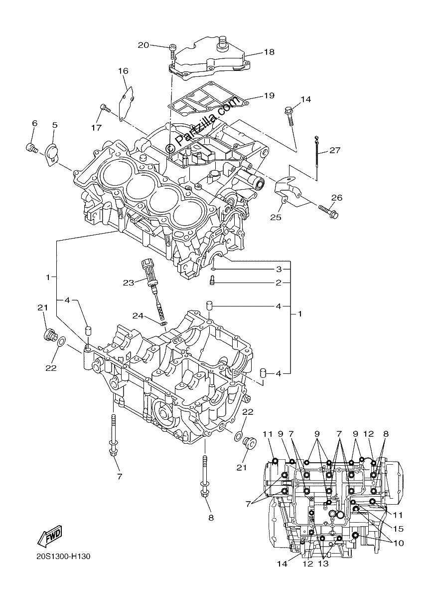 Diagrama de CRANKCASE