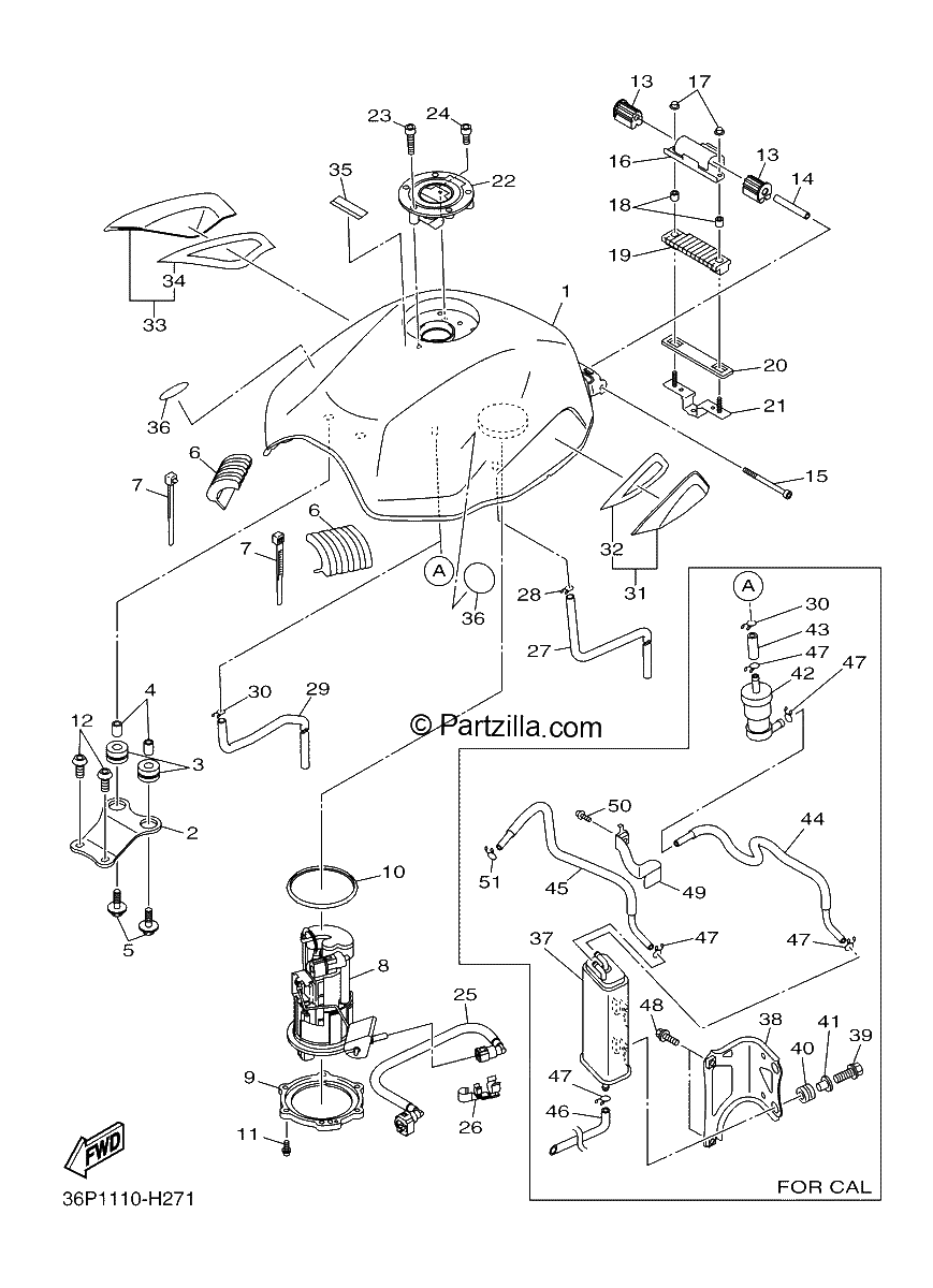 Diagrama de FUEL TANK