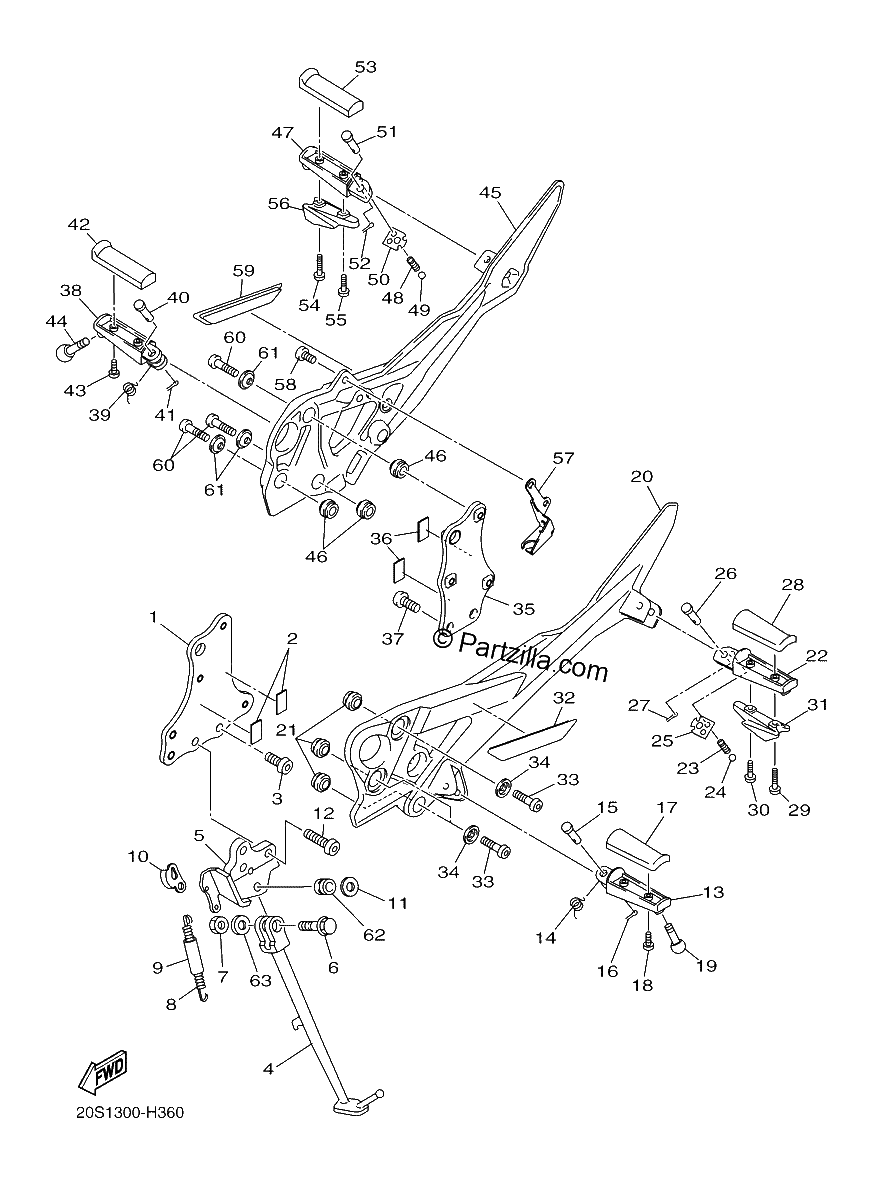 Diagrama de STAND FOOTREST