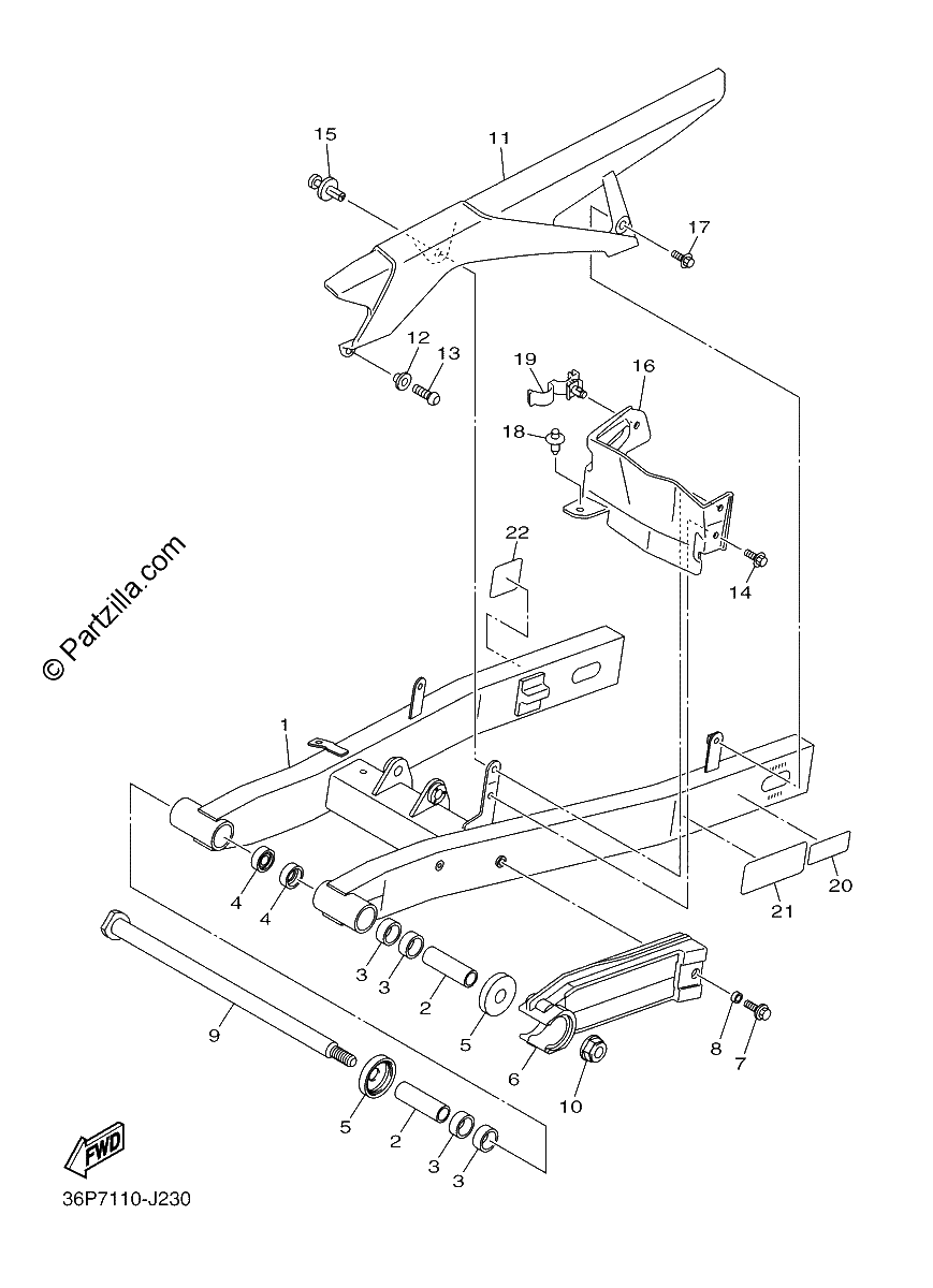 Diagrama de REAR ARM