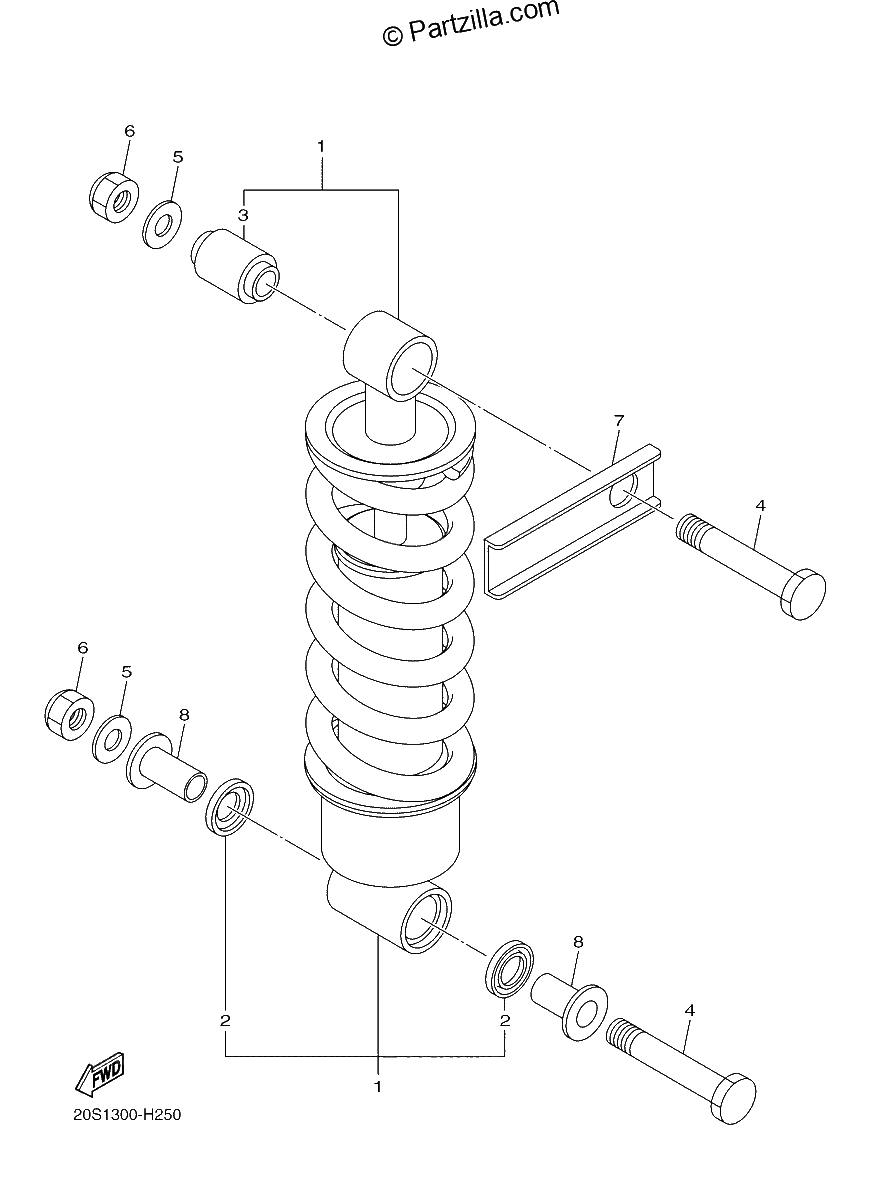 Diagrama de REAR SUSPENSION