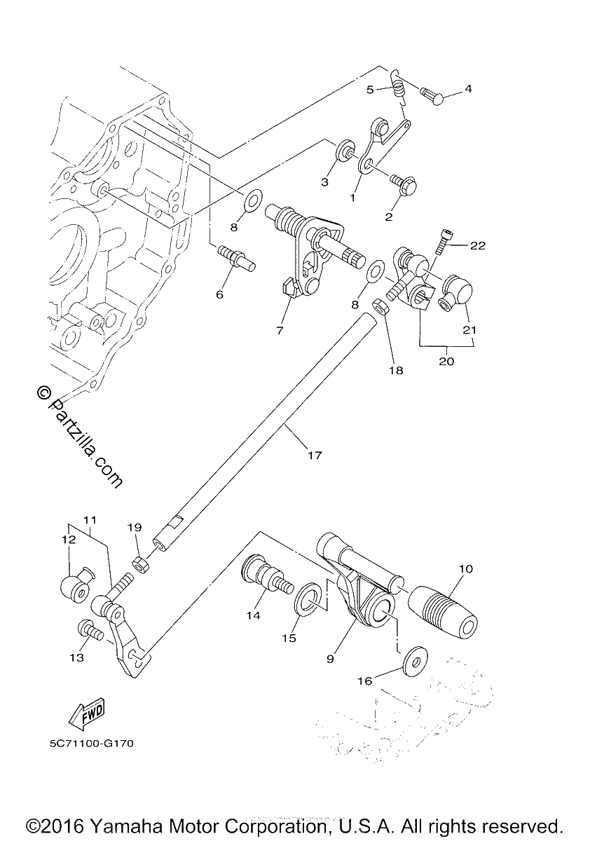 Diagrama de SHIFT SHAFT