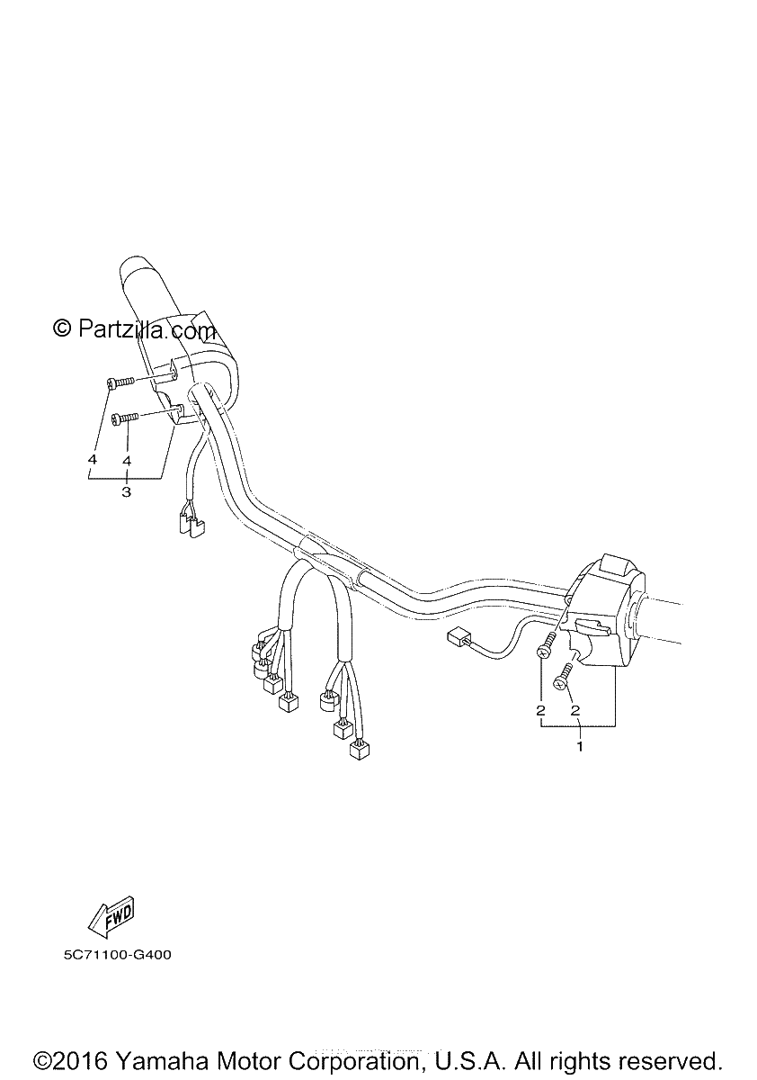 Diagrama de HANDLE SWITCH LEVER