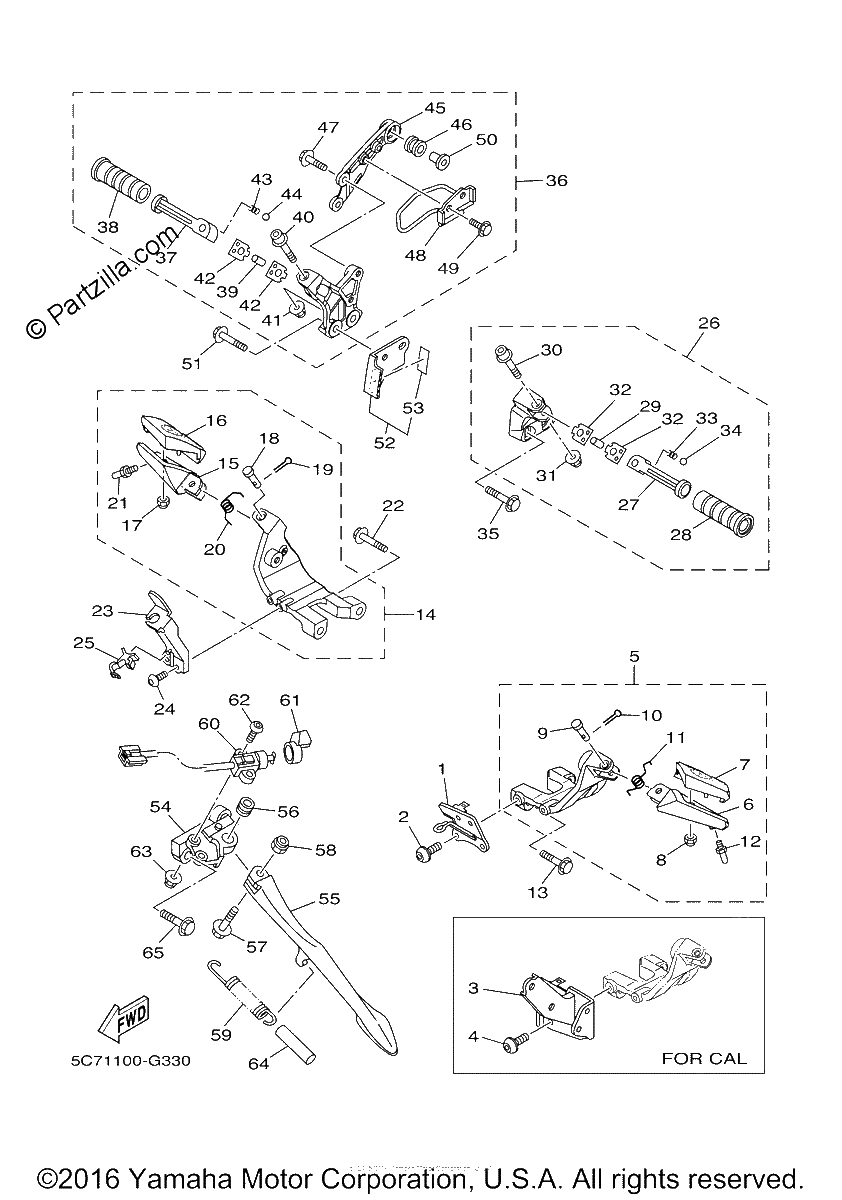 Diagrama de STAND FOOTREST