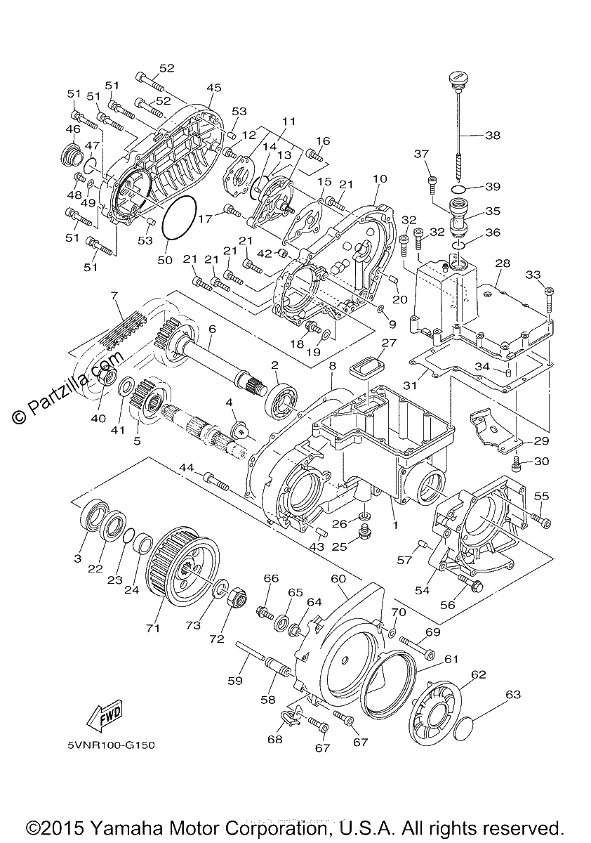 Diagrama de MIDDLE DRIVE GEAR