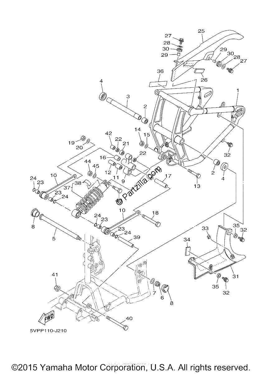 Diagrama de REAR ARM SUSPENSION