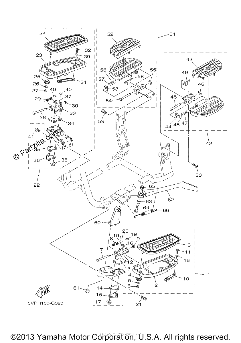 Diagrama de STAND FOOTREST