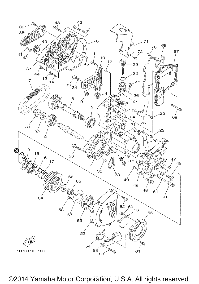 Diagrama de MIDDLE DRIVE GEAR