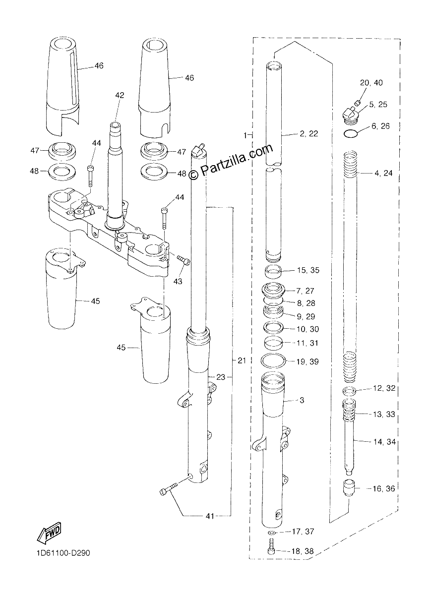 Diagrama de FRONT FORK