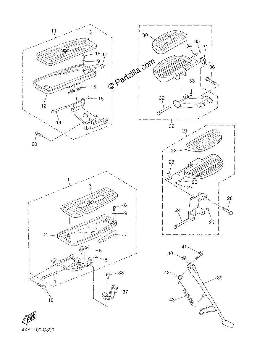 Diagrama de STAND FOOTREST