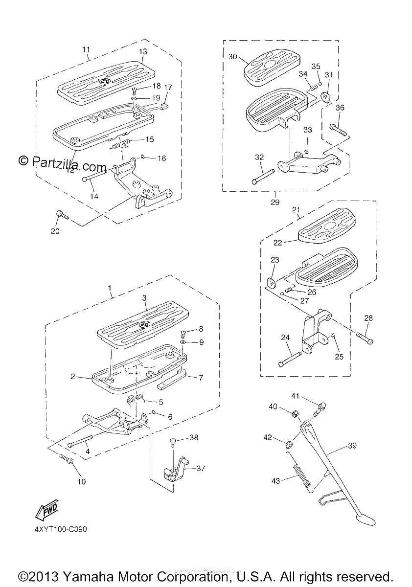 Diagrama de STAND FOOTREST
