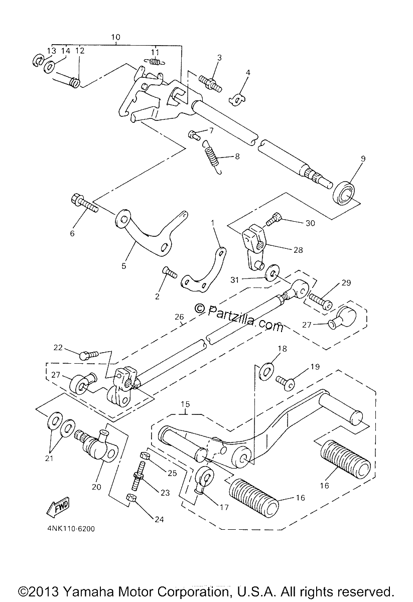 Diagrama de SHIFT SHAFT