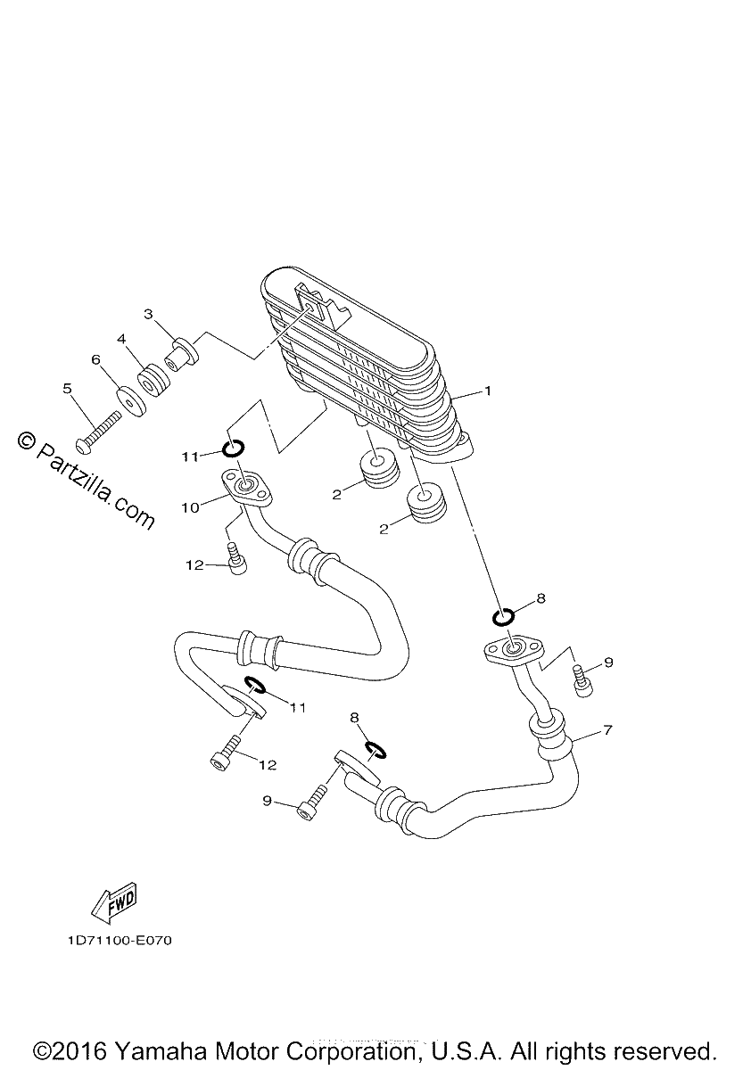 Diagrama de OIL COOLER