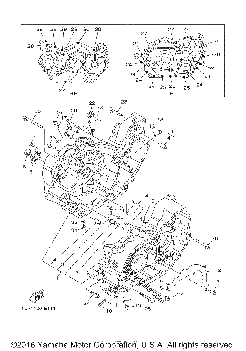 Diagrama de CRANKCASE