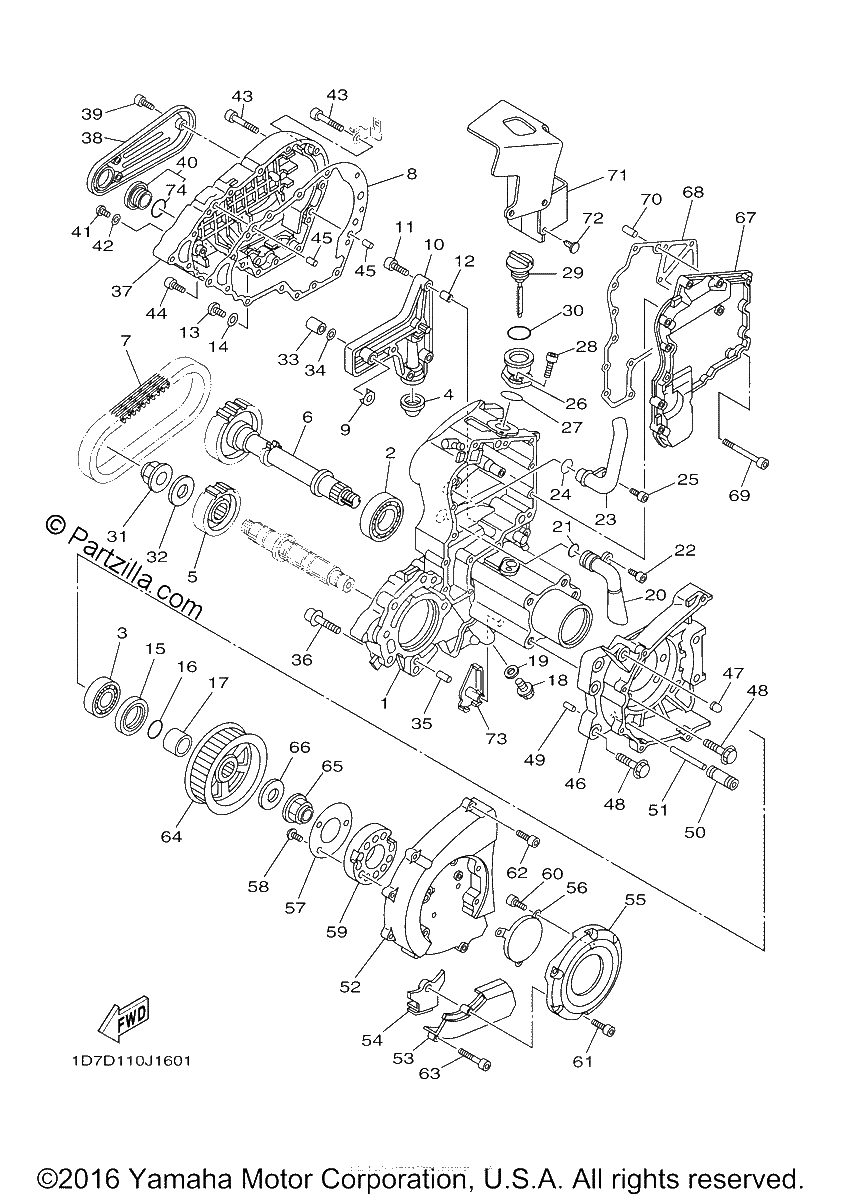 Diagrama de MIDDLE DRIVE GEAR