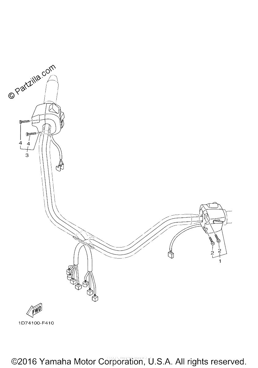 Diagrama de HANDLE SWITCH LEVER