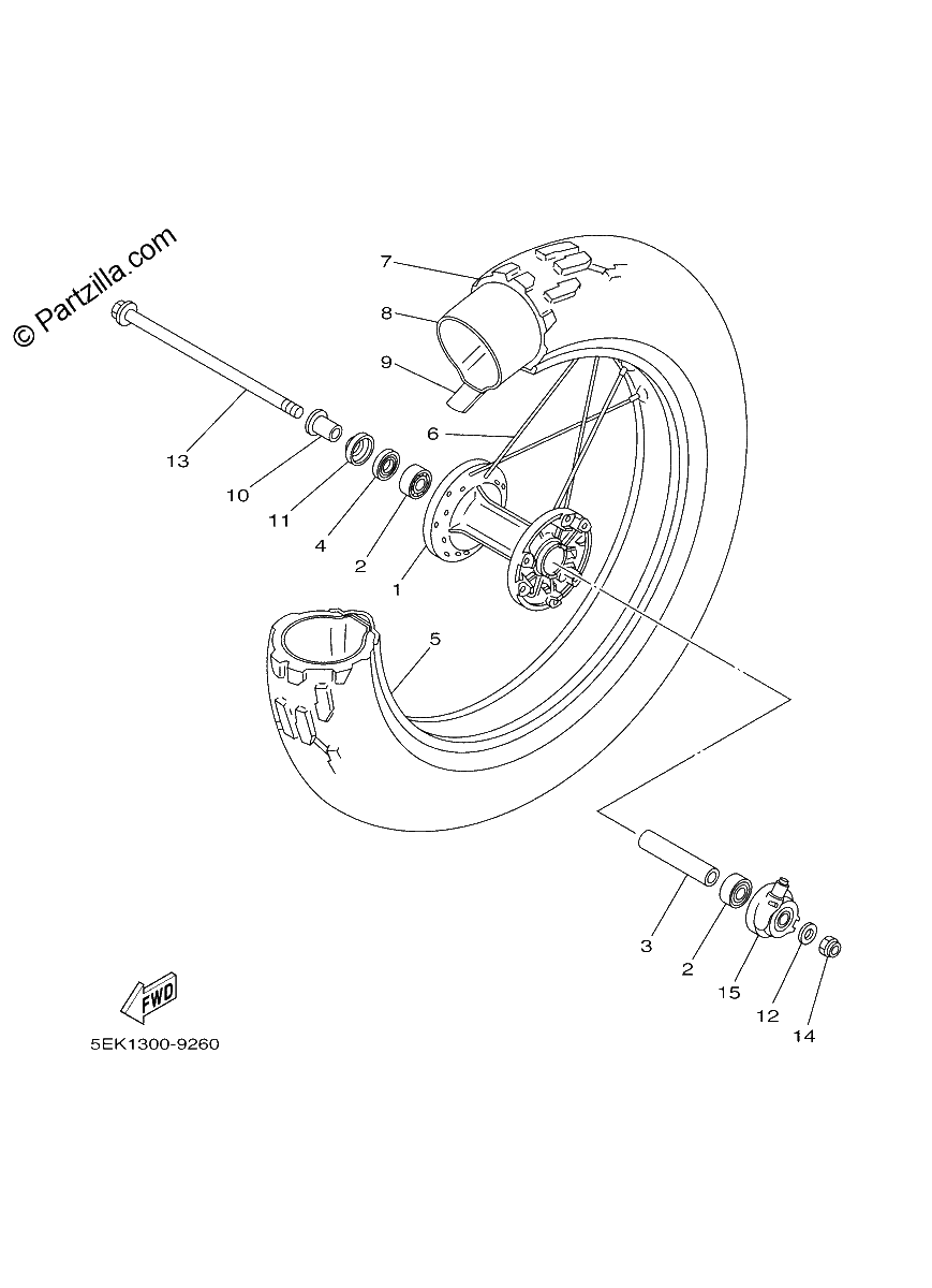 Diagrama de FRONT WHEEL