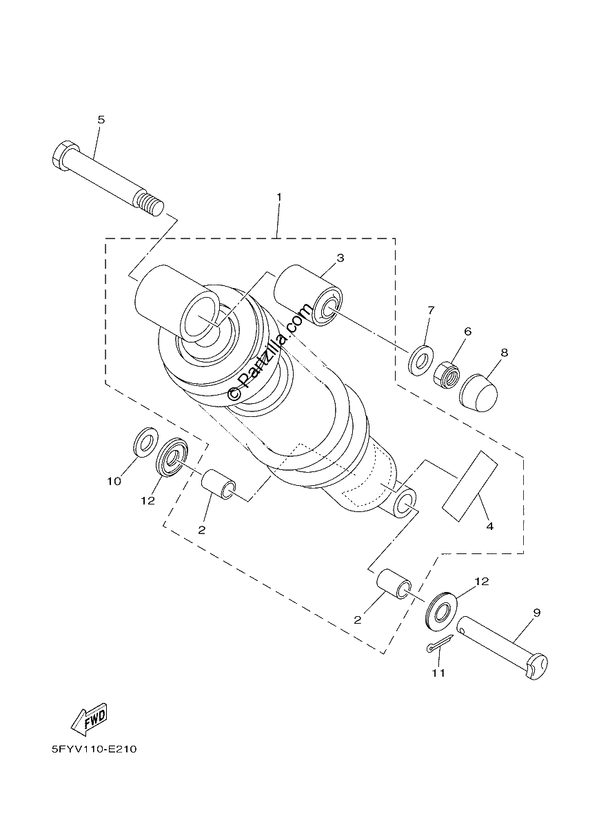 Diagrama de REAR SUSPENSION