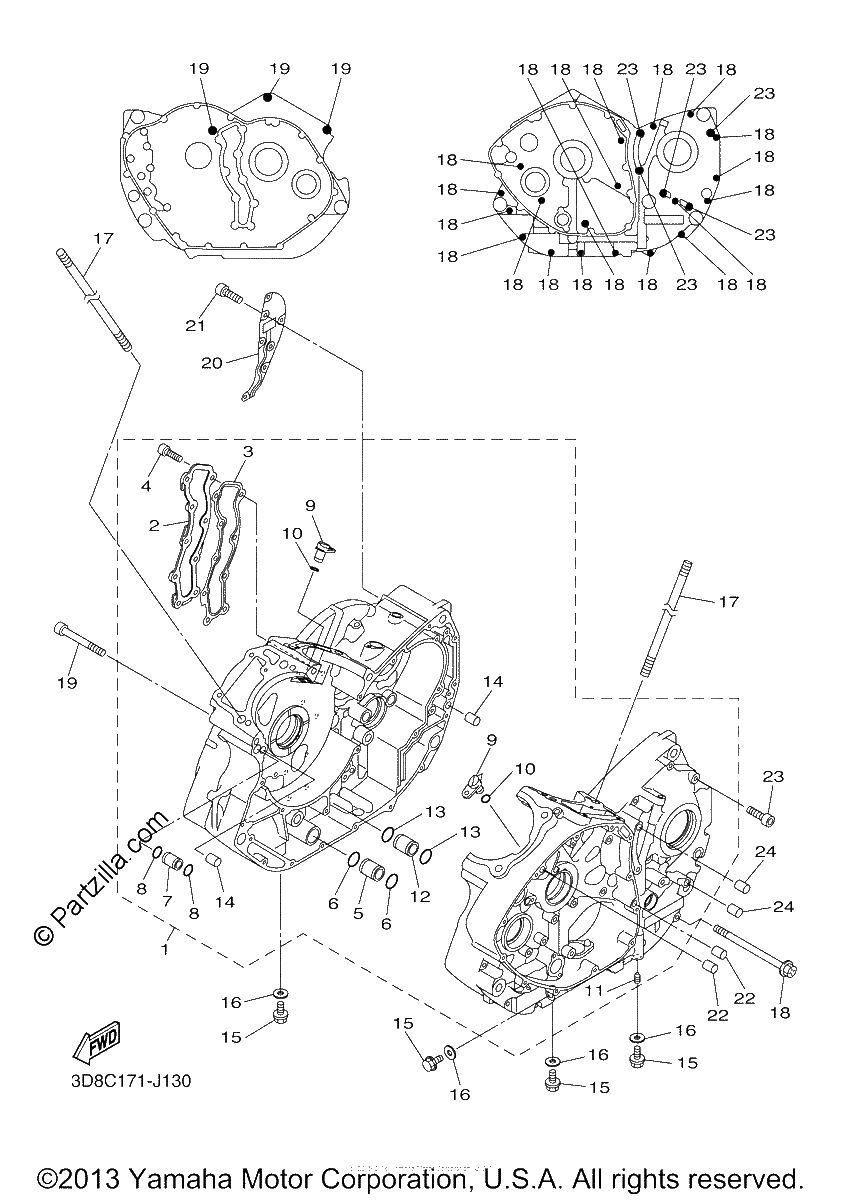 Diagrama de CRANKCASE