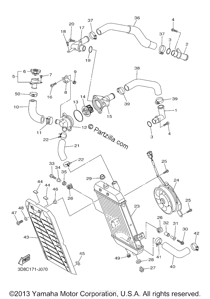 Diagrama de RADIATOR HOSE