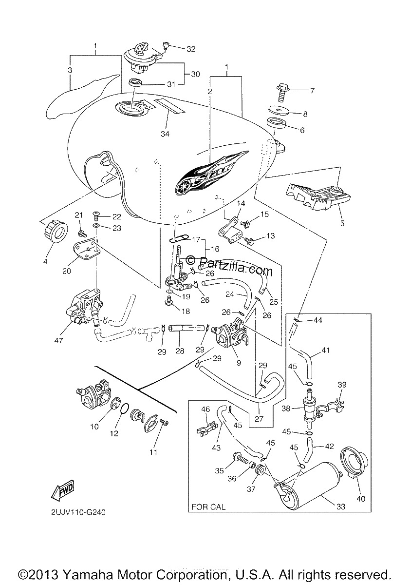 Diagrama de FUEL TANK