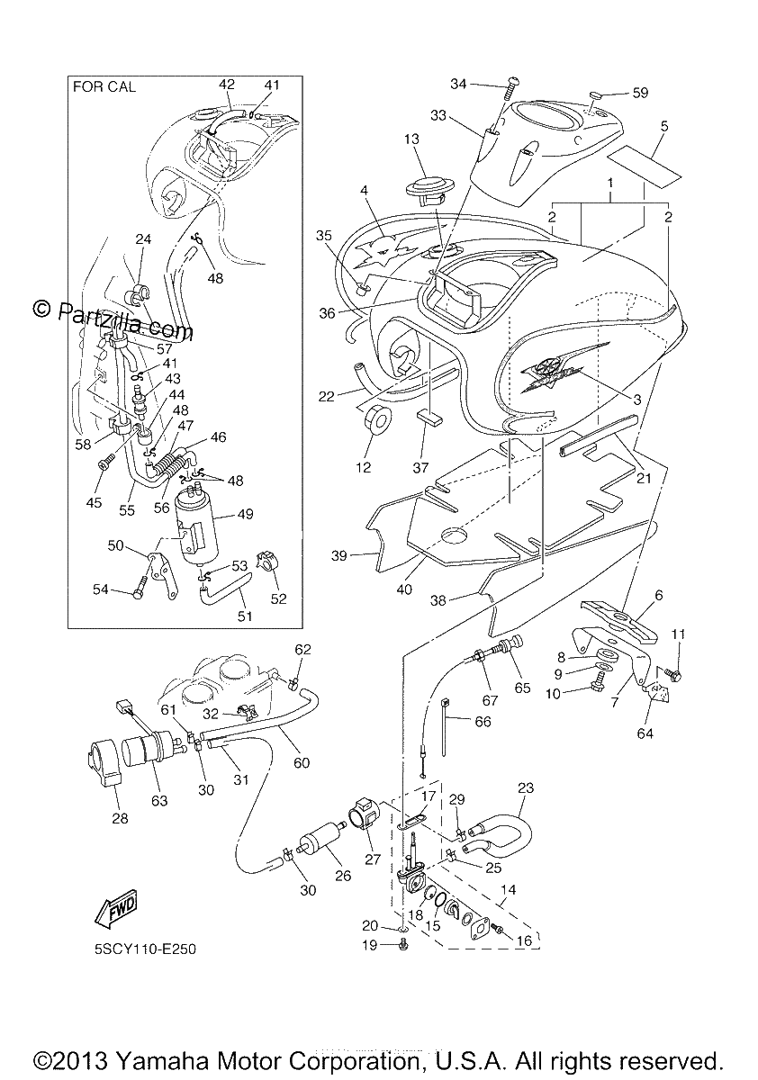 Diagrama de FUEL TANK