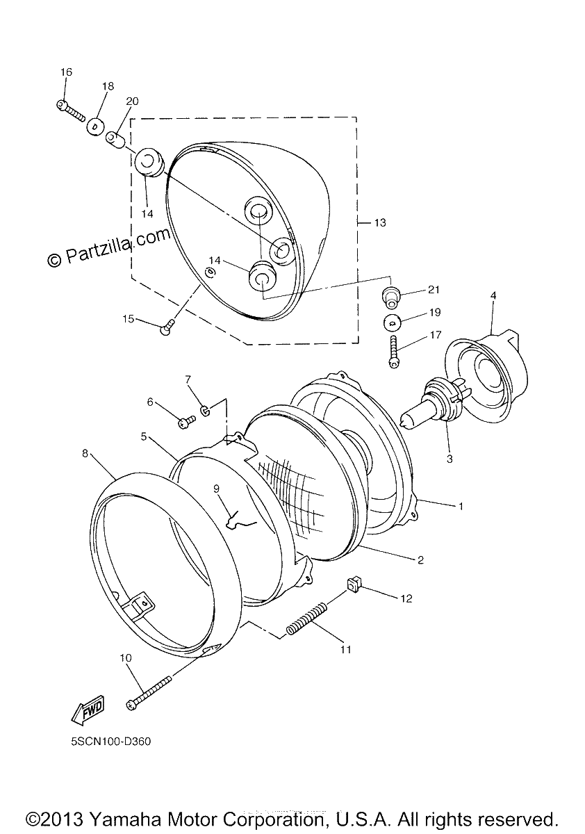 Diagrama de HEADLIGHT