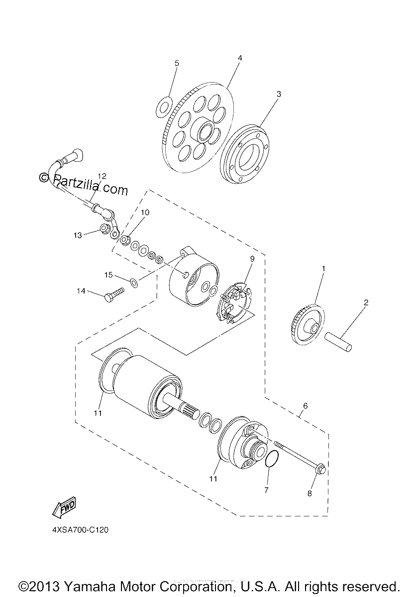 Diagrama de STARTER CLUTCH
