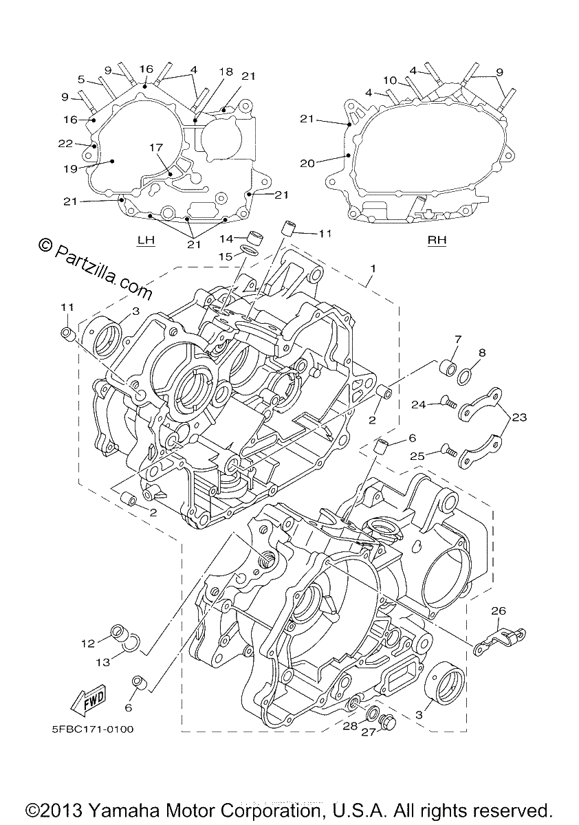 Diagrama de CRANKCASE