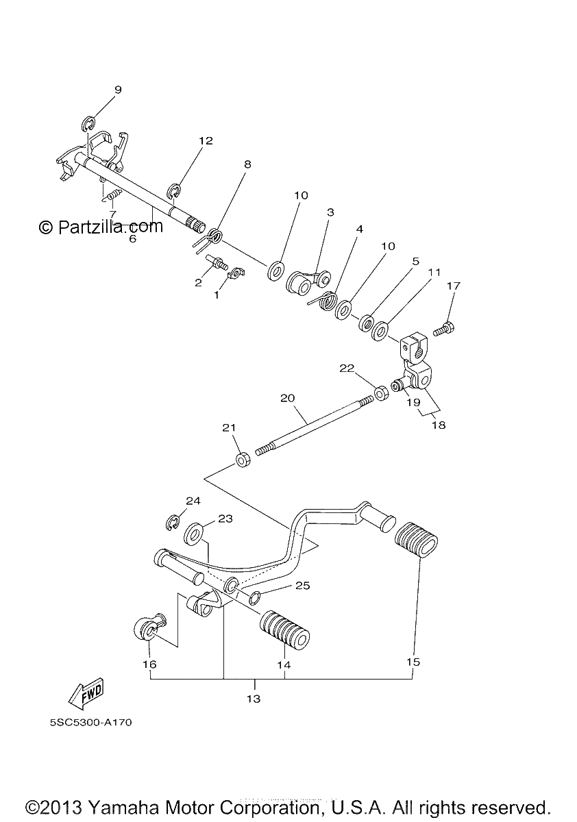 Diagrama de SHIFT SHAFT