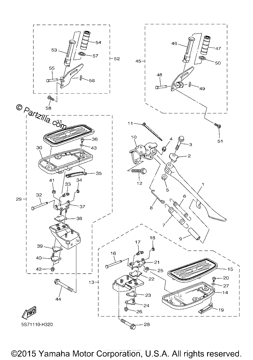 Diagrama de STAND FOOTREST