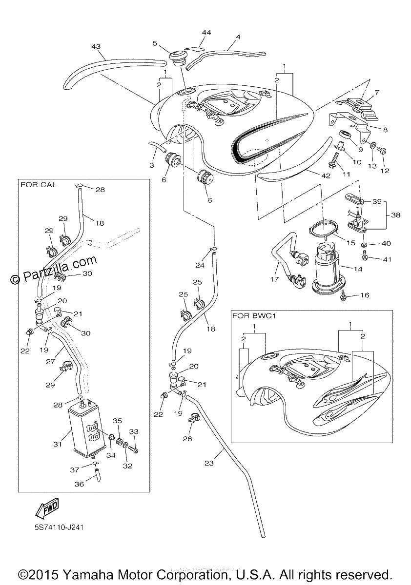 Diagrama de FUEL TANK