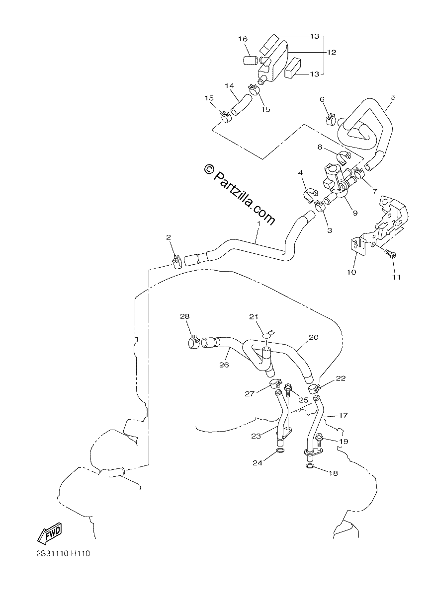 Diagrama de AIR INDUCTION SYSTEM