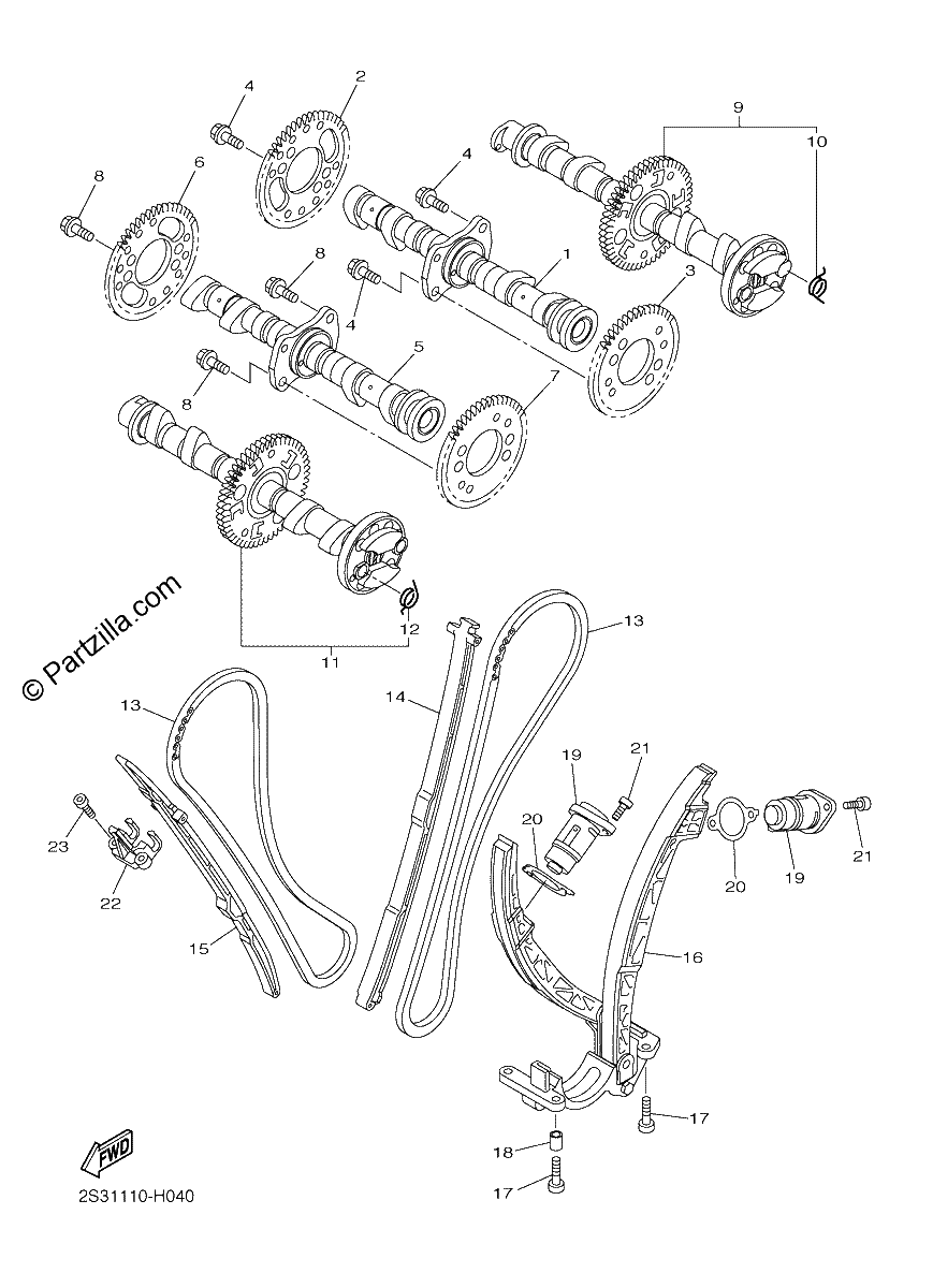 Diagrama de CAMSHAFT CHAIN
