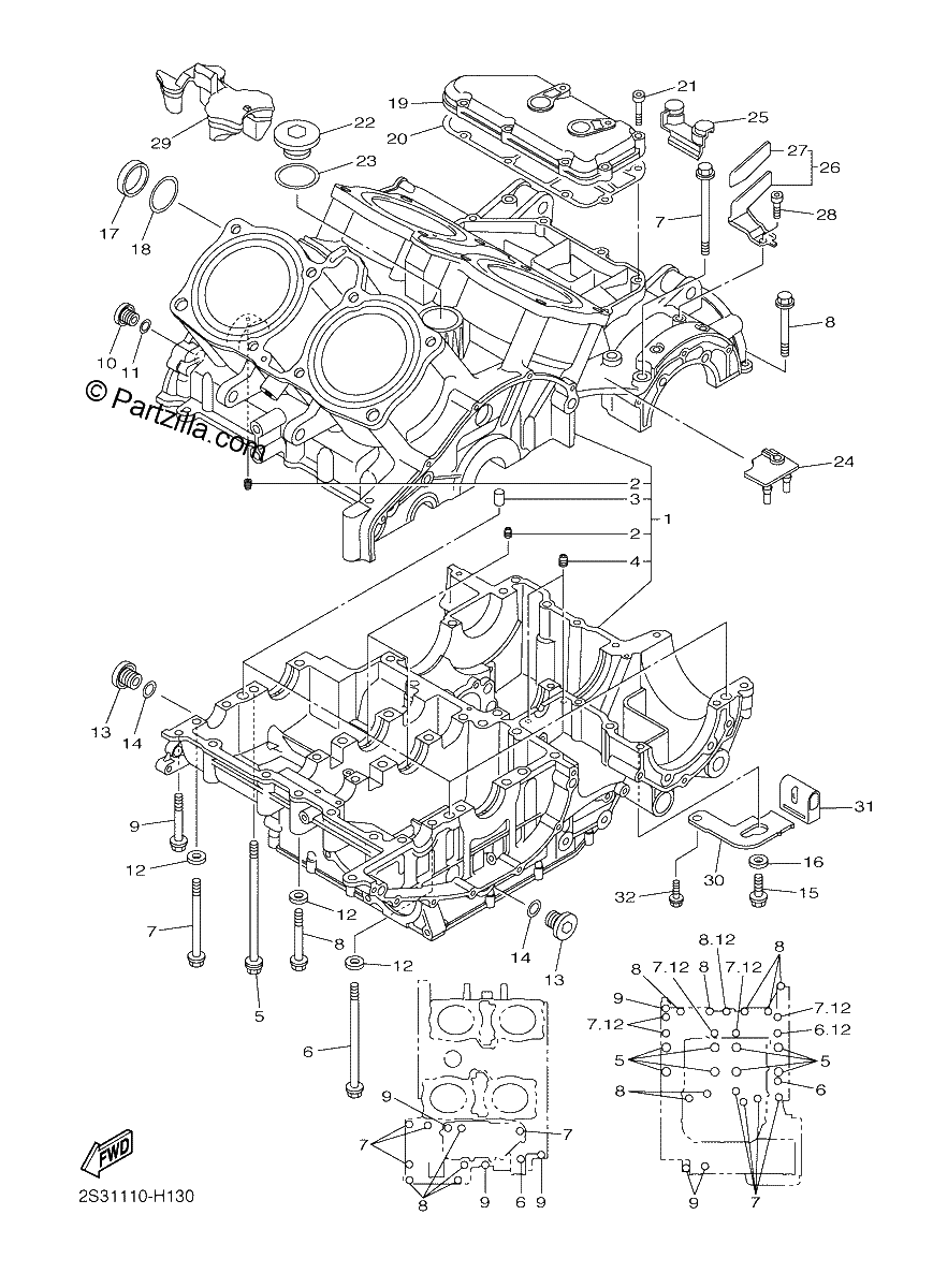 Diagrama de CRANKCASE