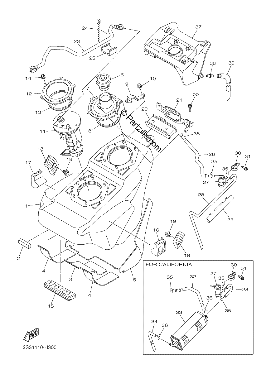 Diagrama de FUEL TANK