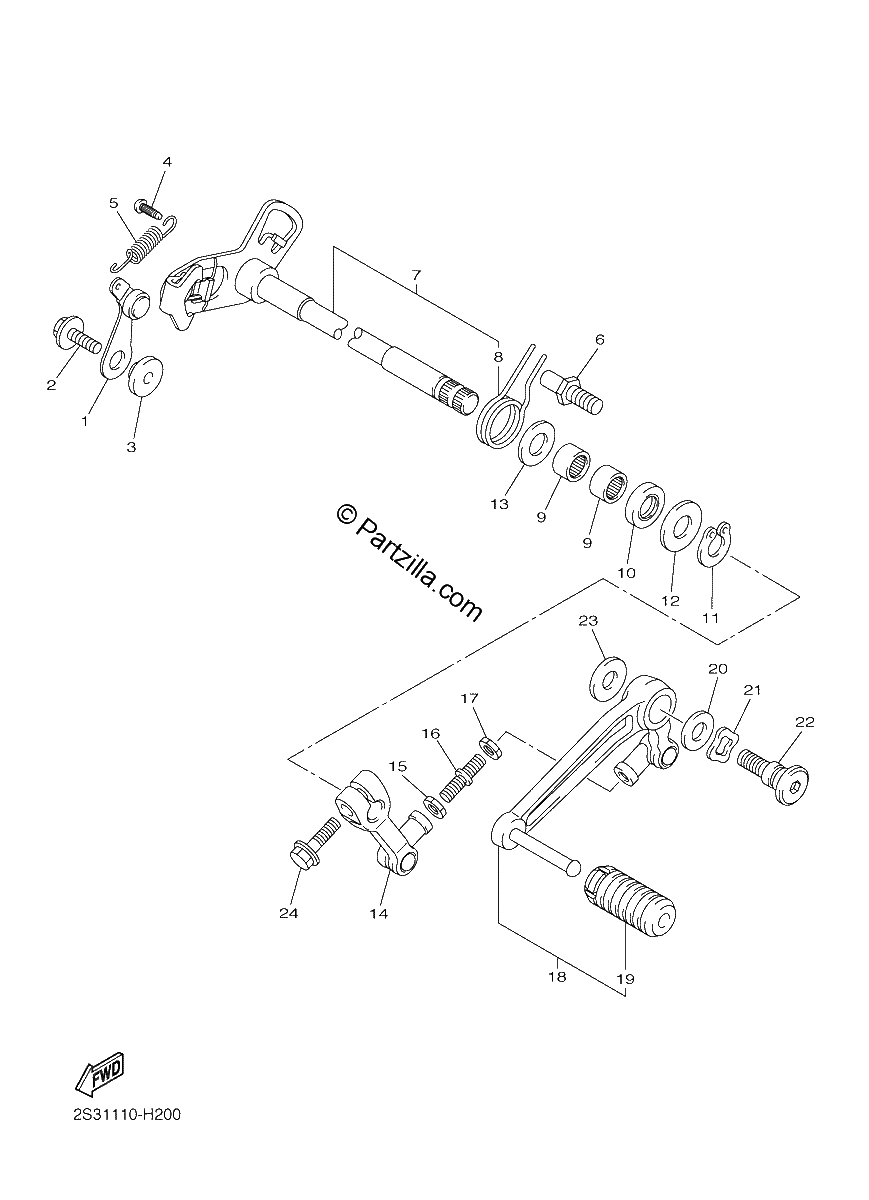 Diagrama de SHIFT SHAFT