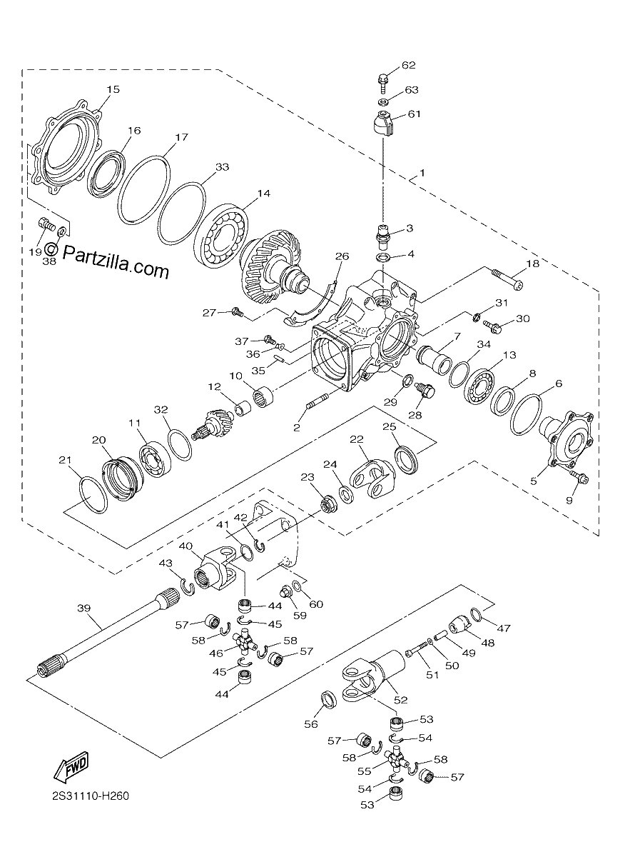Diagrama de DRIVE SHAFT