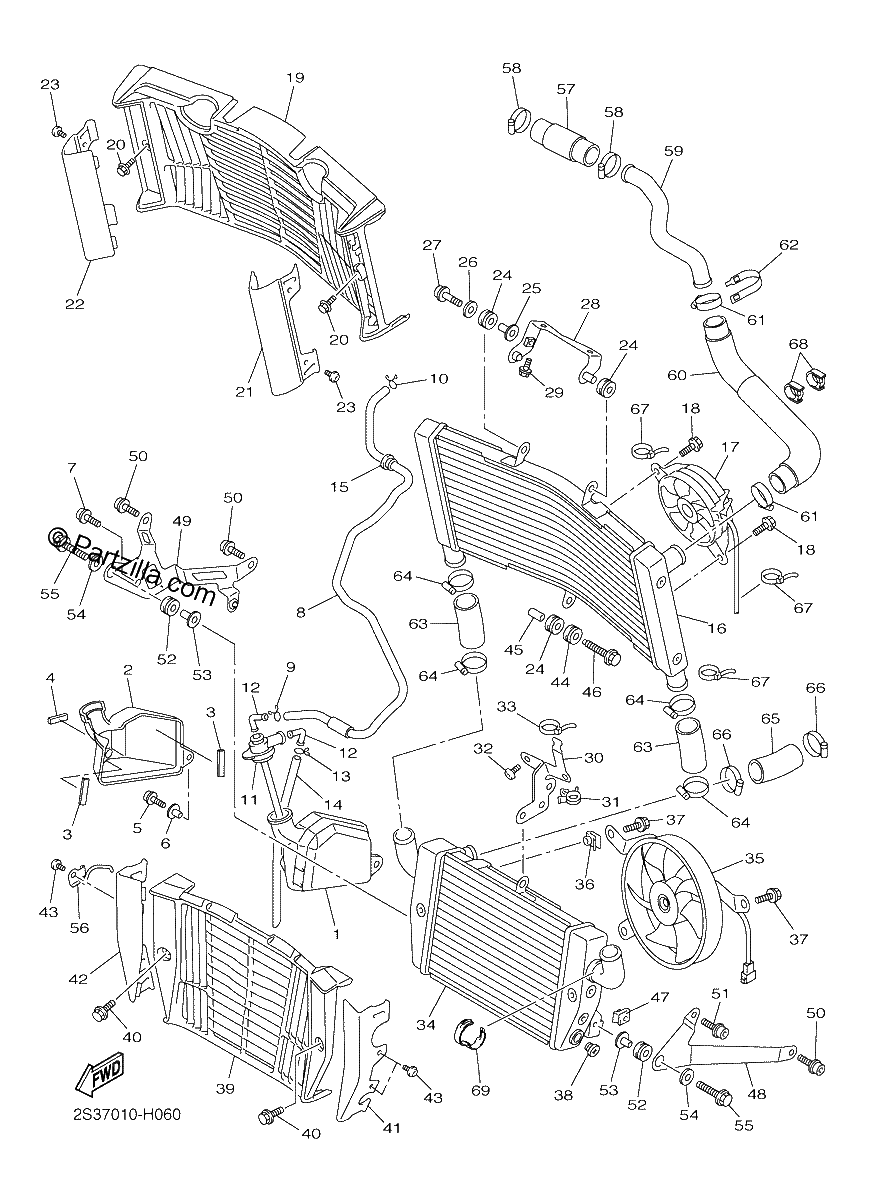 Diagrama de RADIATOR HOSE