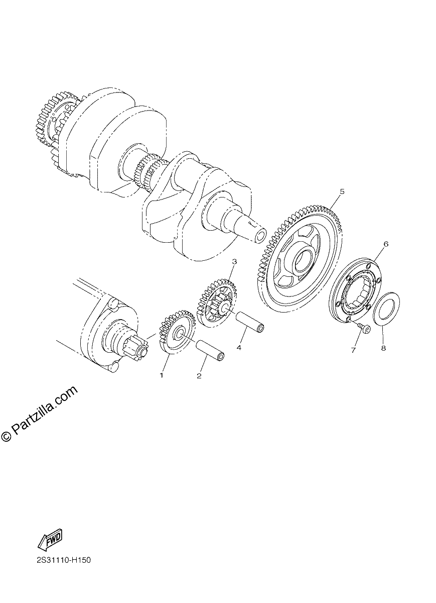 Diagrama de STARTER CLUTCH