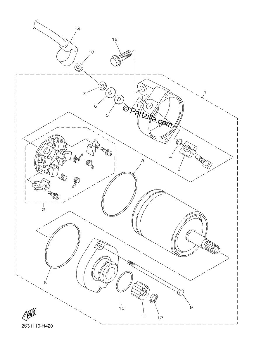 Diagrama de STARTING MOTOR