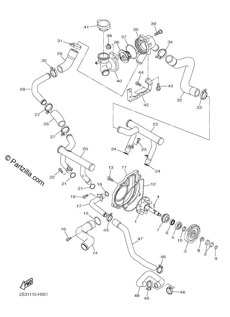 Diagrama de WATER PUMP