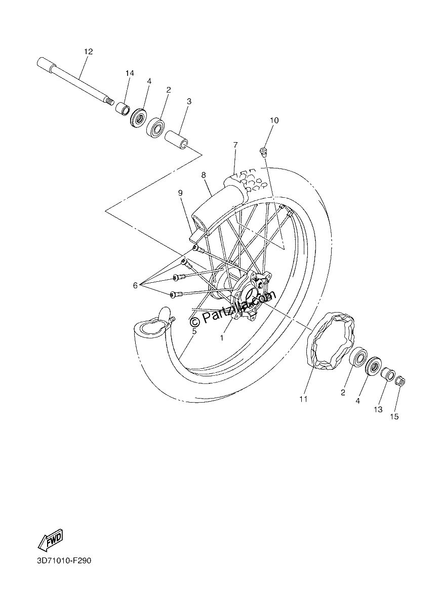 Diagrama de FRONT WHEEL