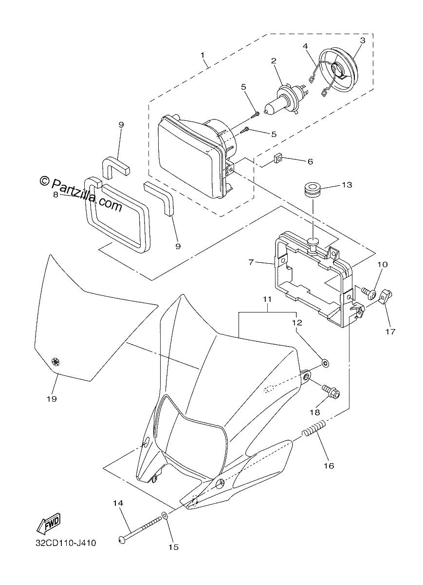 Diagrama de HEADLIGHT