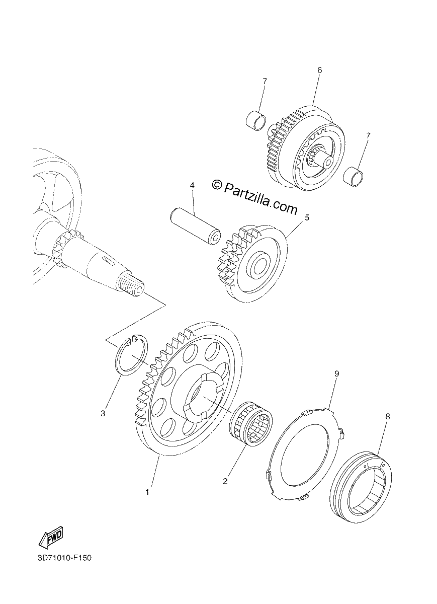 Diagrama de STARTER CLUTCH