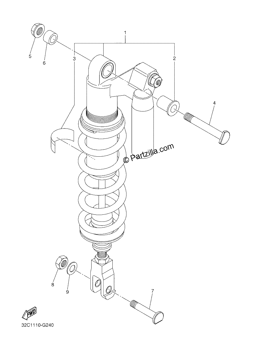 Diagrama de REAR SUSPENSION