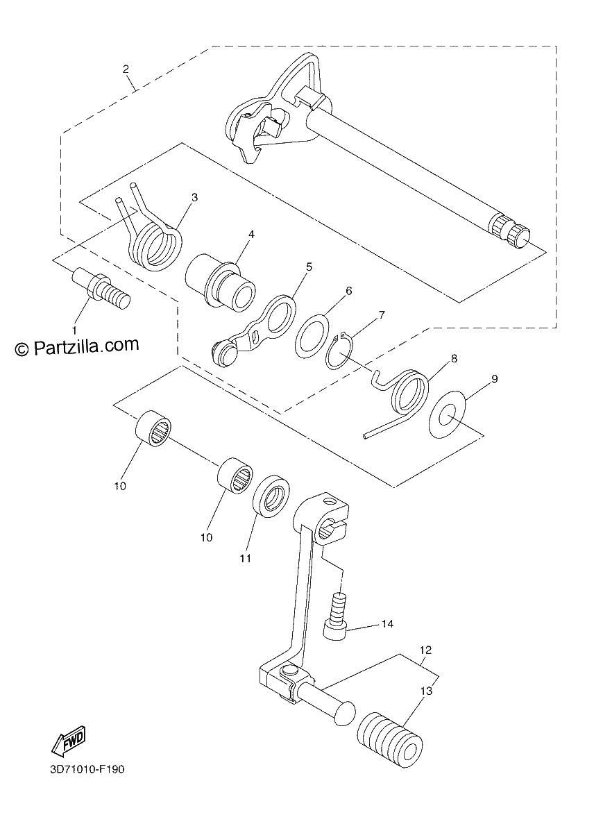 Diagrama de SHIFT SHAFT